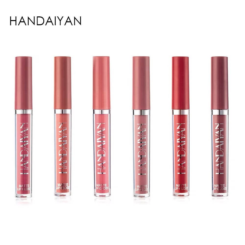 6 PCs Lip Gloss Set, Waterproof, Long-lasting Liquid Lipstick Keep 24 Hours