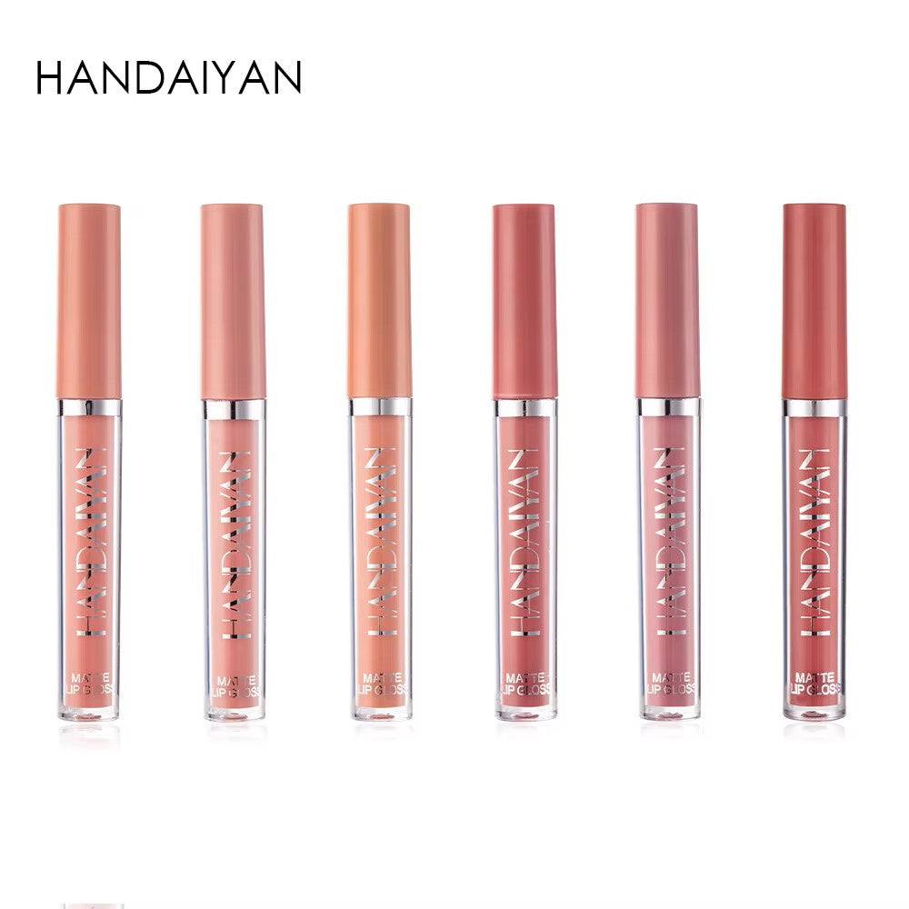 6 PCs Lip Gloss Set, Waterproof, Long-lasting Liquid Lipstick Keep 24 Hours
