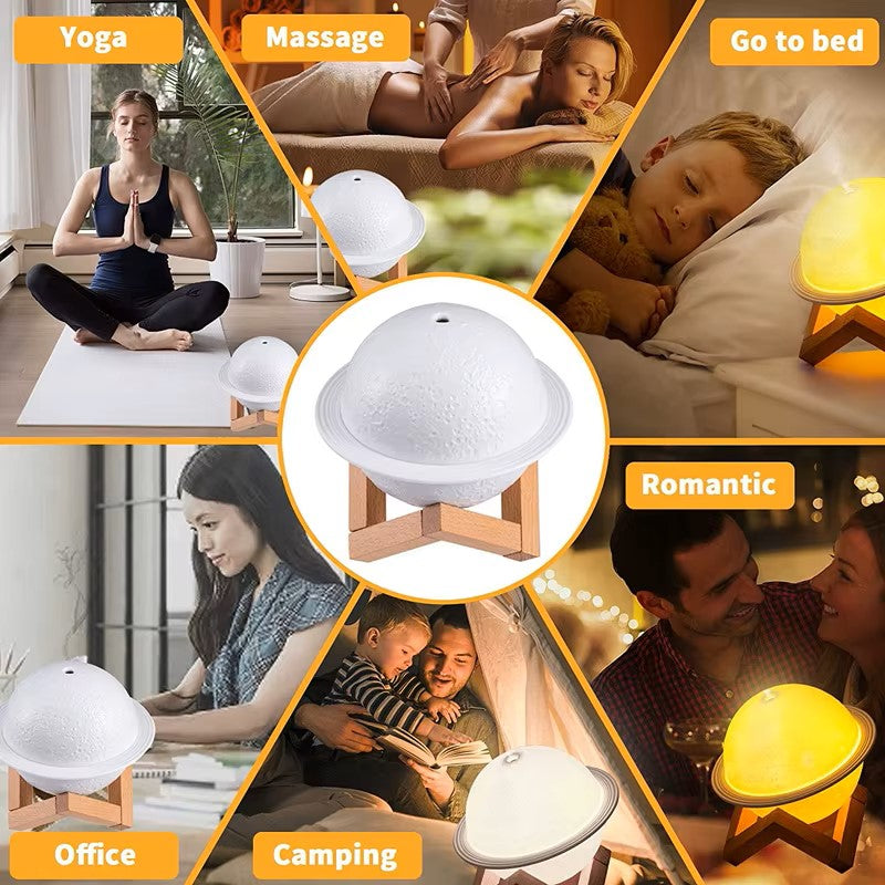 Mini Portable Ultrasonic Air Humidifier. New Design Moon Lamp Shape and Bird Lark.