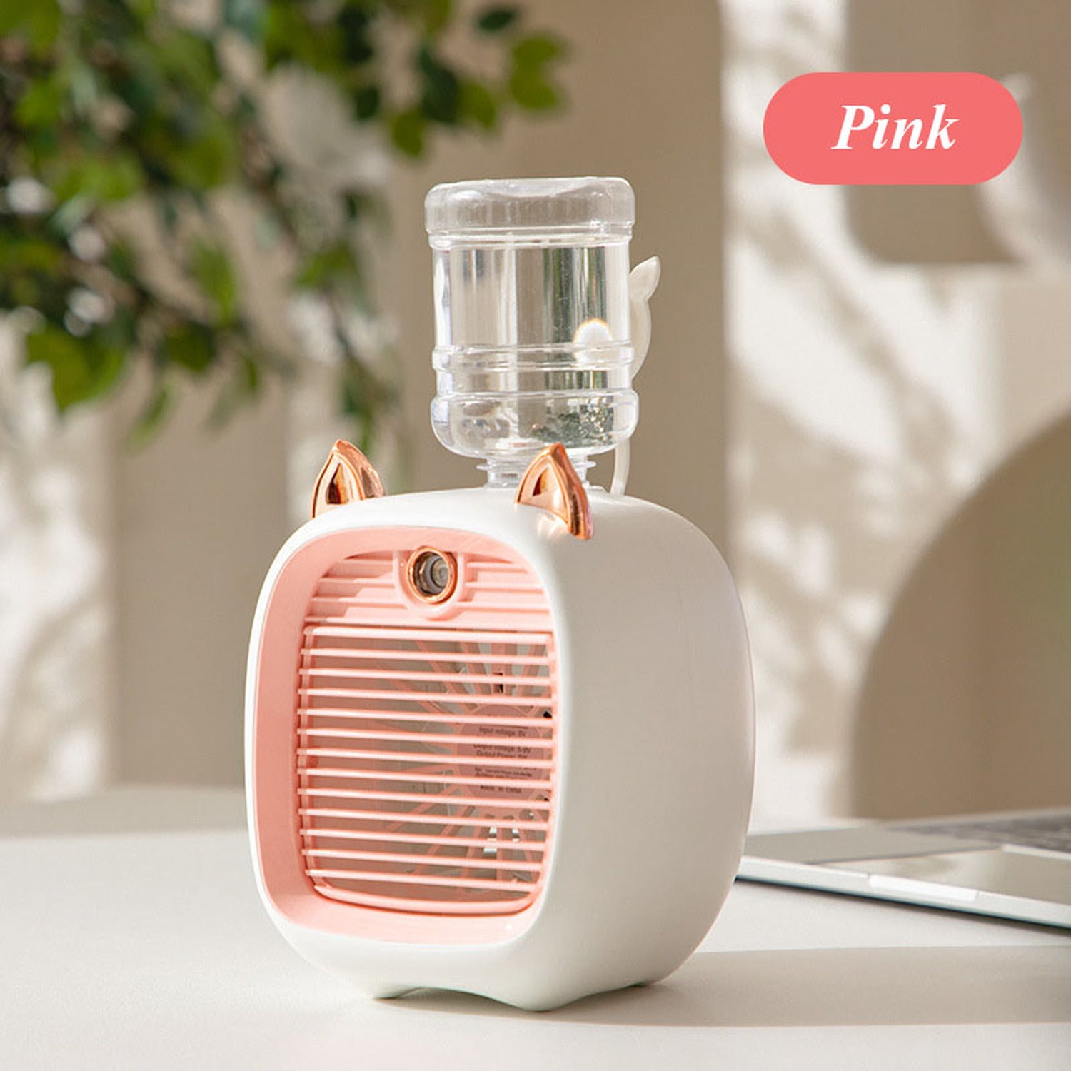 Mini USB Rechargeable Desk Fan, 3 Speeds & Wind Direction Adjustable, USB Charging, 1200mAh