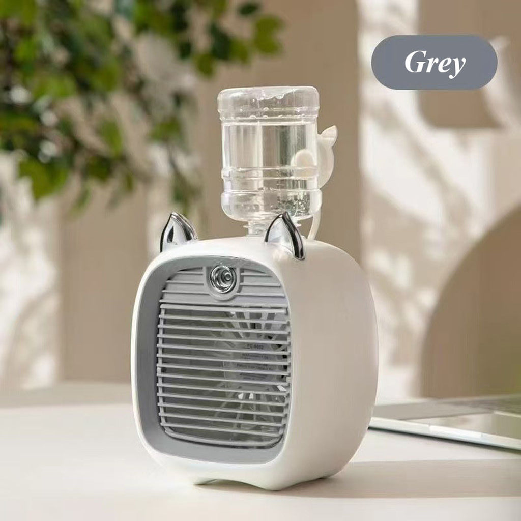Mini USB Rechargeable Desk Fan, 3 Speeds & Wind Direction Adjustable, USB Charging, 1200mAh