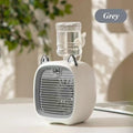 Mini USB Rechargeable Desk Fan, 3 Speeds & Wind Direction Adjustable, USB Charging, 1200mAh