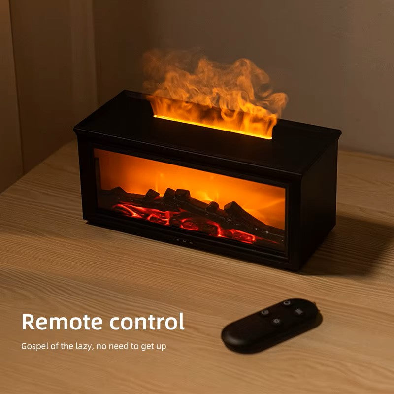 7 Colours Of Essential Oil Fireplace Flame Diffuser