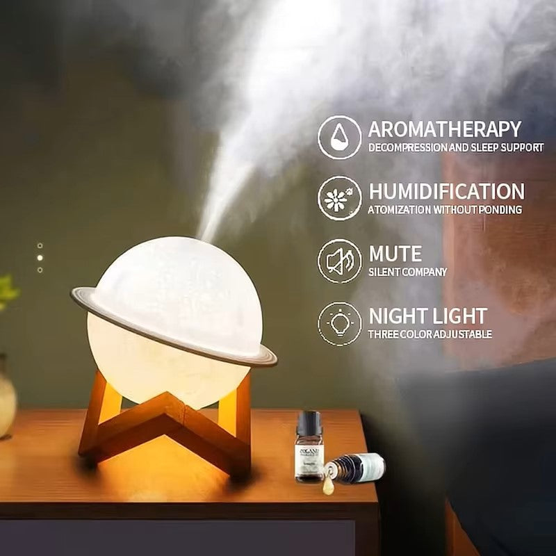 Mini Portable Ultrasonic Air Humidifier. New Design Moon Lamp Shape and Bird Lark.