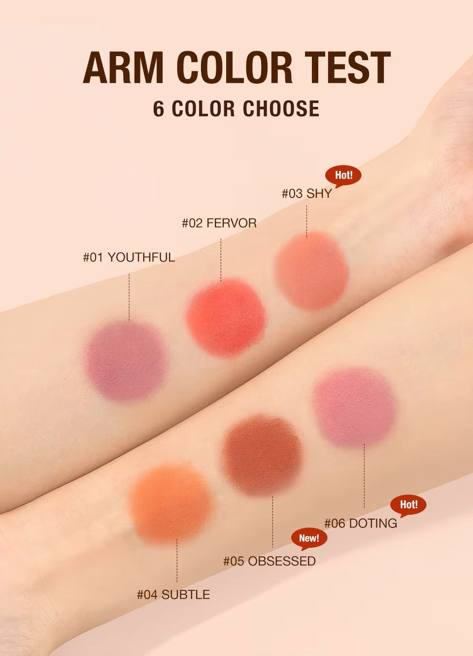 Waterproof Multifunctional Lipstick Blush 3 in 1 Lightweight Longwear Makeup Stick for Cheeks, eyes and Lips