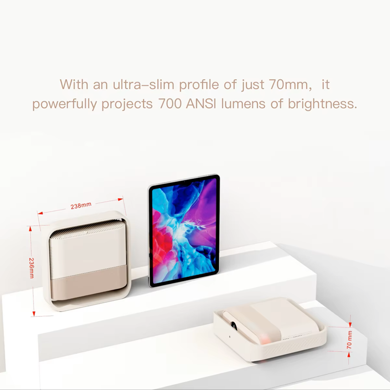 New LCD Android 11 Mini Portable projector 1920x1080p Full HD Support 4K, Home Theater, Auto Focus, Wireless
