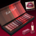 New set of box hard box 12 color square tube sexy red lipstick matte lipstick pumpkin matte brick red dirty orange