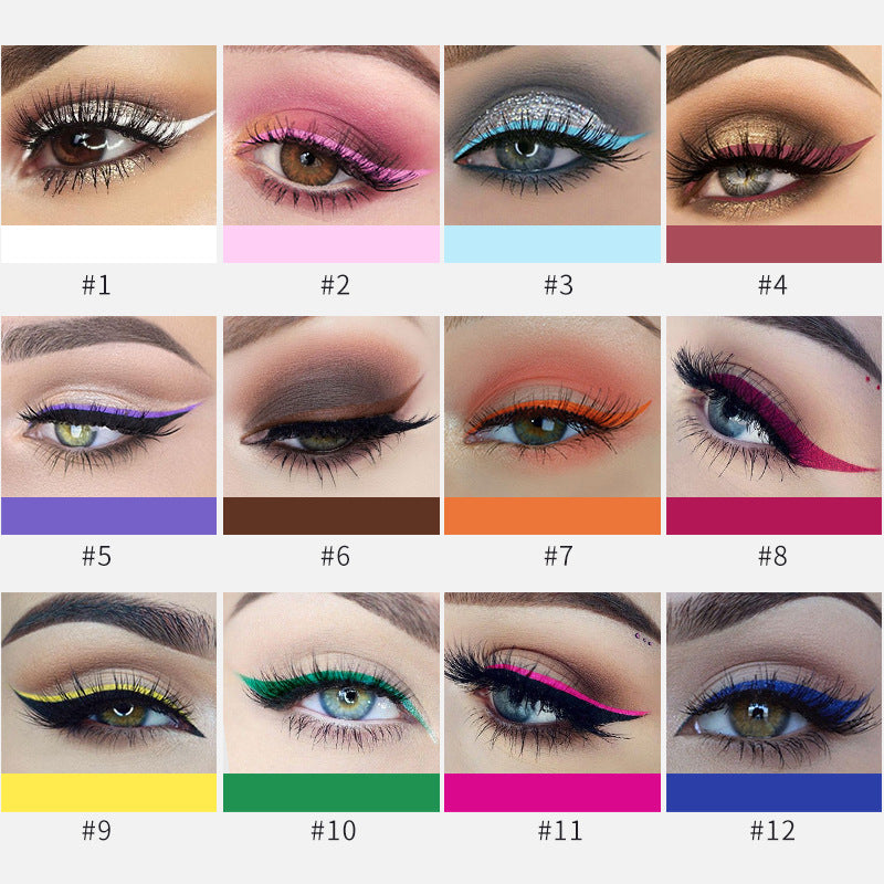 HANDAIYAN long-lasting non-smudge 42-color matte color eye shadow eyeliner