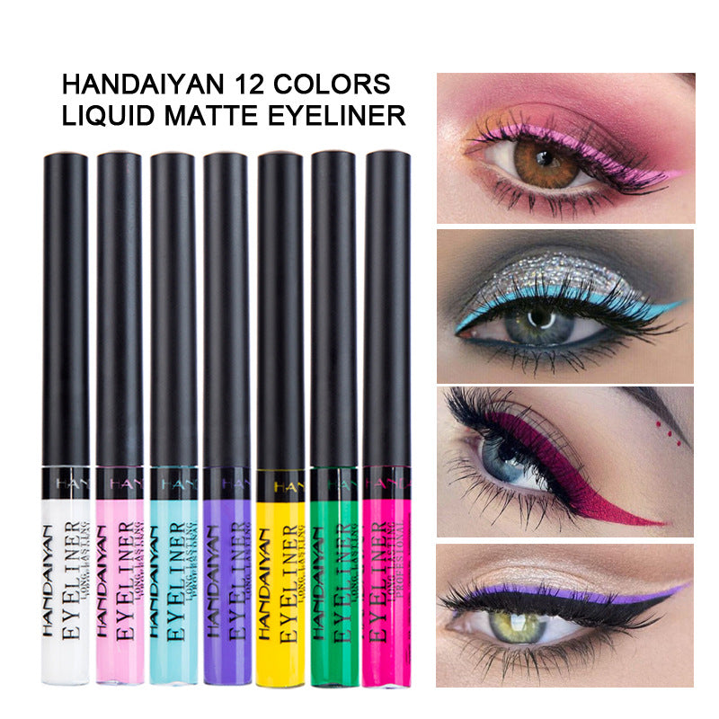 HANDAIYAN long-lasting non-smudge 42-color matte color eye shadow eyeliner
