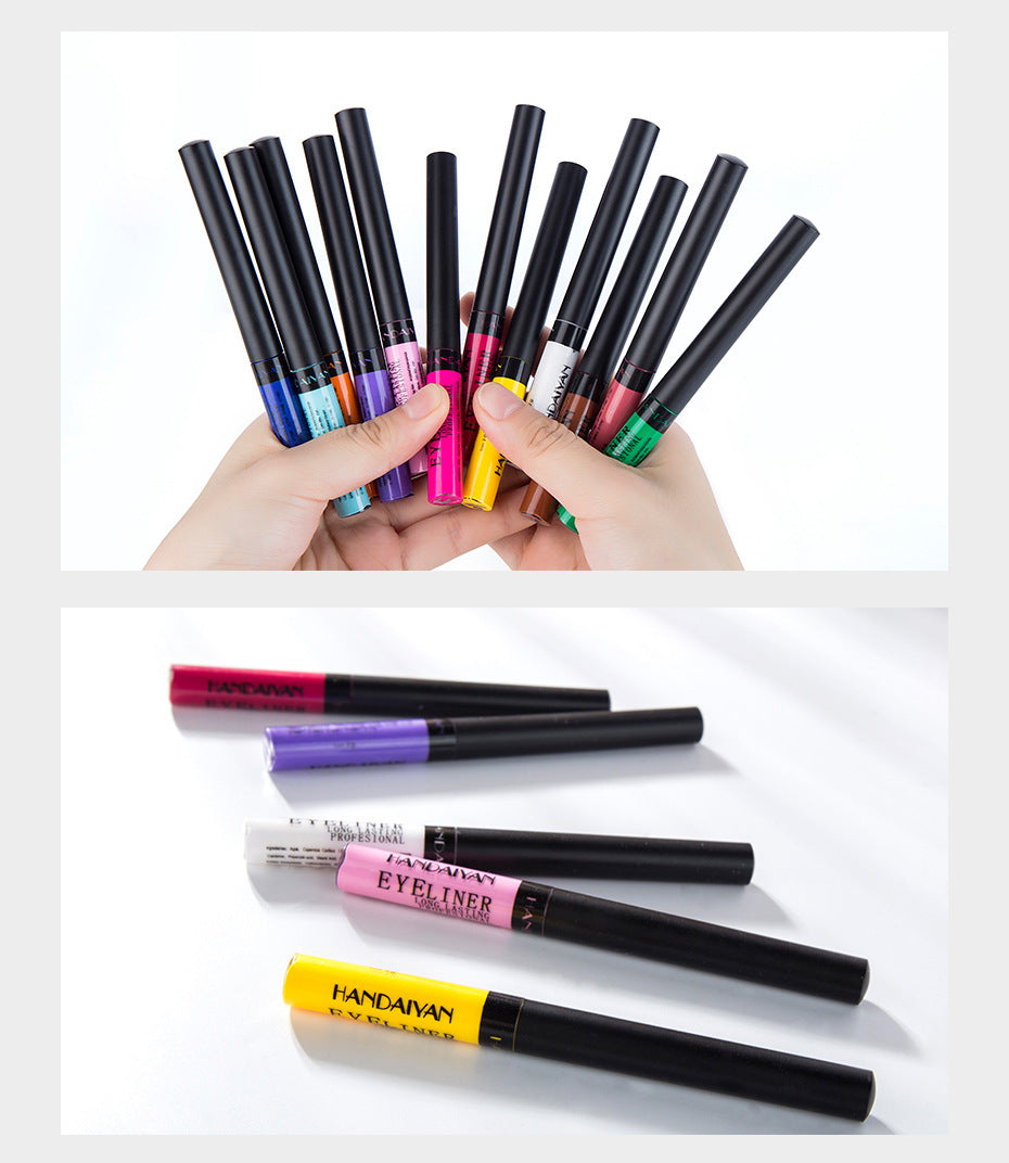 HANDAIYAN long-lasting non-smudge 42-color matte color eye shadow eyeliner