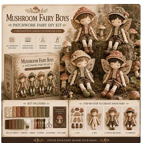 DIY Patchwork Fairy & Character Doll Kits