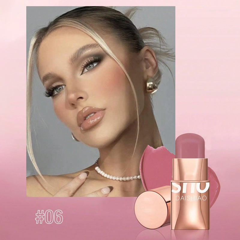 Waterproof Multifunctional Lipstick 3 in 1 Makeup Stick for Cheeks, eyes and Lips