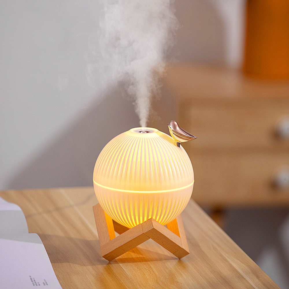 Mini Portable Ultrasonic Air Humidifier. New Design Moon Lamp Shape and Bird Lark.