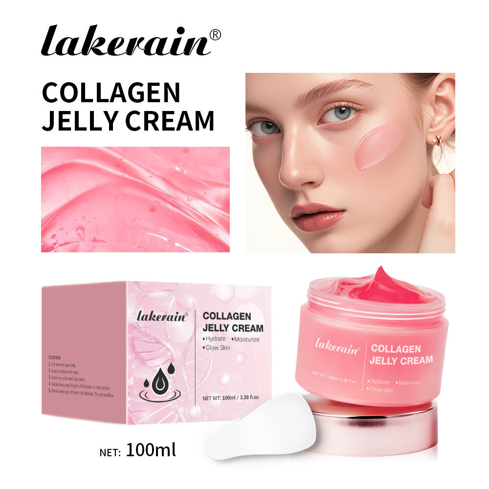 LAKERAIN Deep Hydrating Collagen Jelly Cream, Moisturizing, Tightening, Soothing Anti Aging, Firmness Hydration Cream Skincare