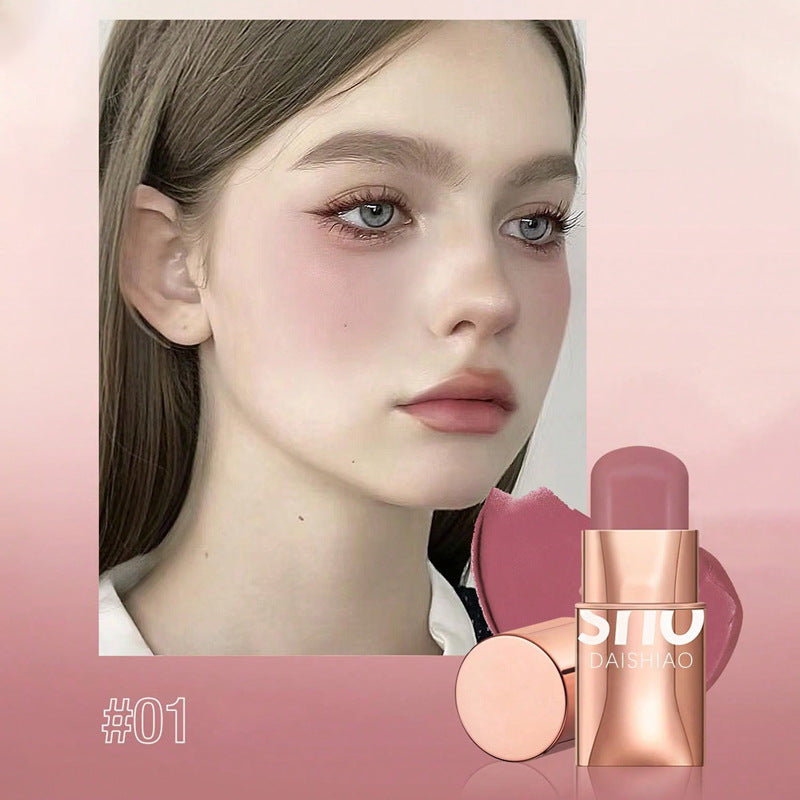Waterproof Multifunctional Lipstick Blush 3 in 1 Lightweight Longwear Makeup Stick for Cheeks, eyes and Lips