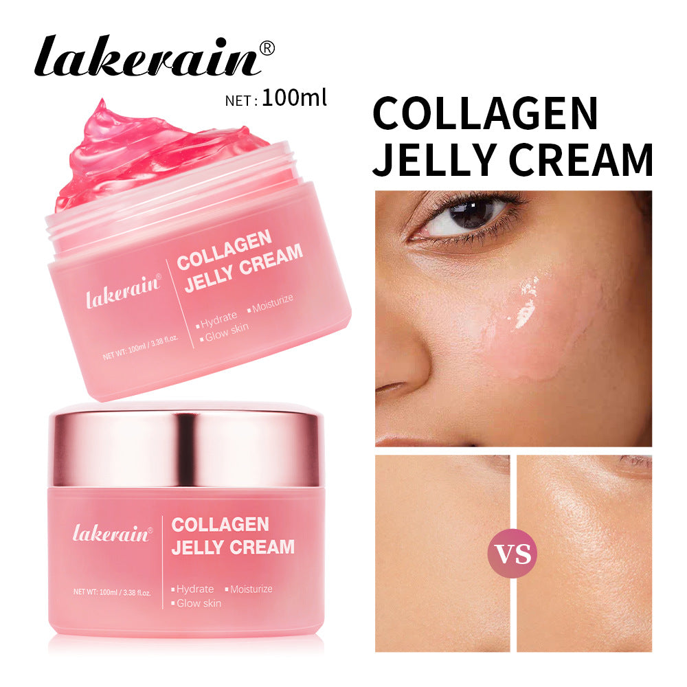 LAKERAIN Deep Hydrating Collagen Jelly Cream, Moisturizing, Tightening, Soothing Anti Aging, Firmness Hydration Cream Skincare