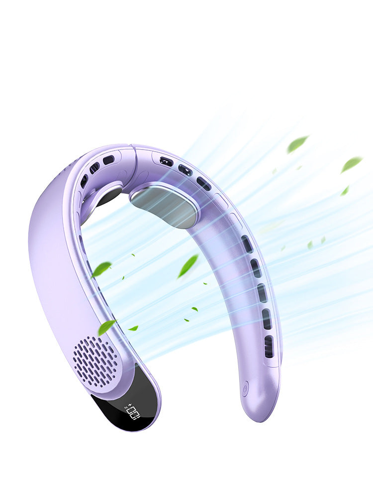 Portable Bladeless Cooling Fan, Rechargeable, Large Capacity, Digital display, Strong Wind Fast Cooling