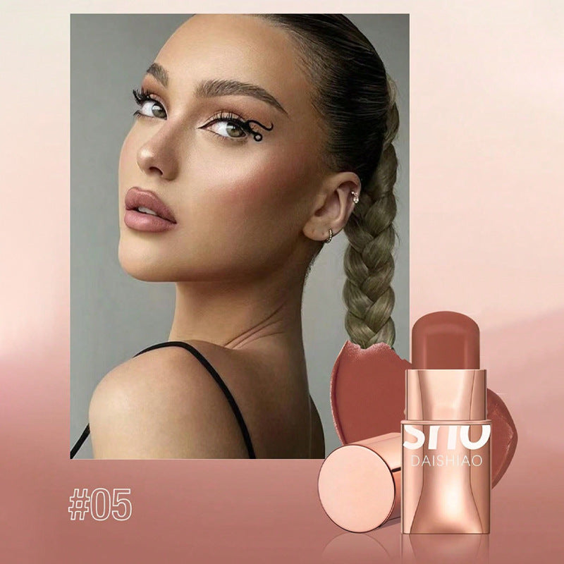 Waterproof Multifunctional Lipstick 3 in 1 Makeup Stick for Cheeks, eyes and Lips