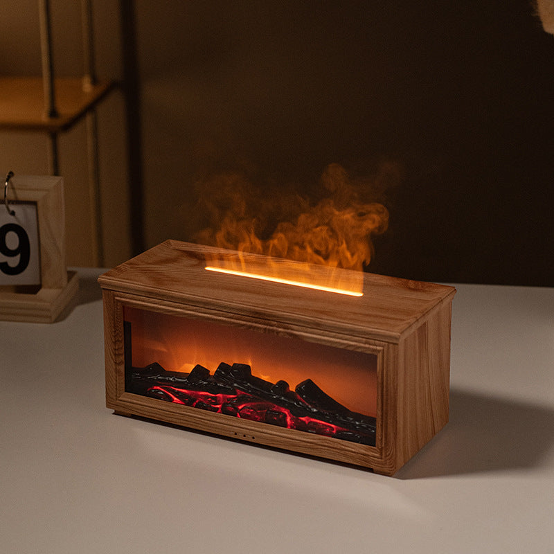 7 Colours Of Essential Oil Fireplace Flame Diffuser
