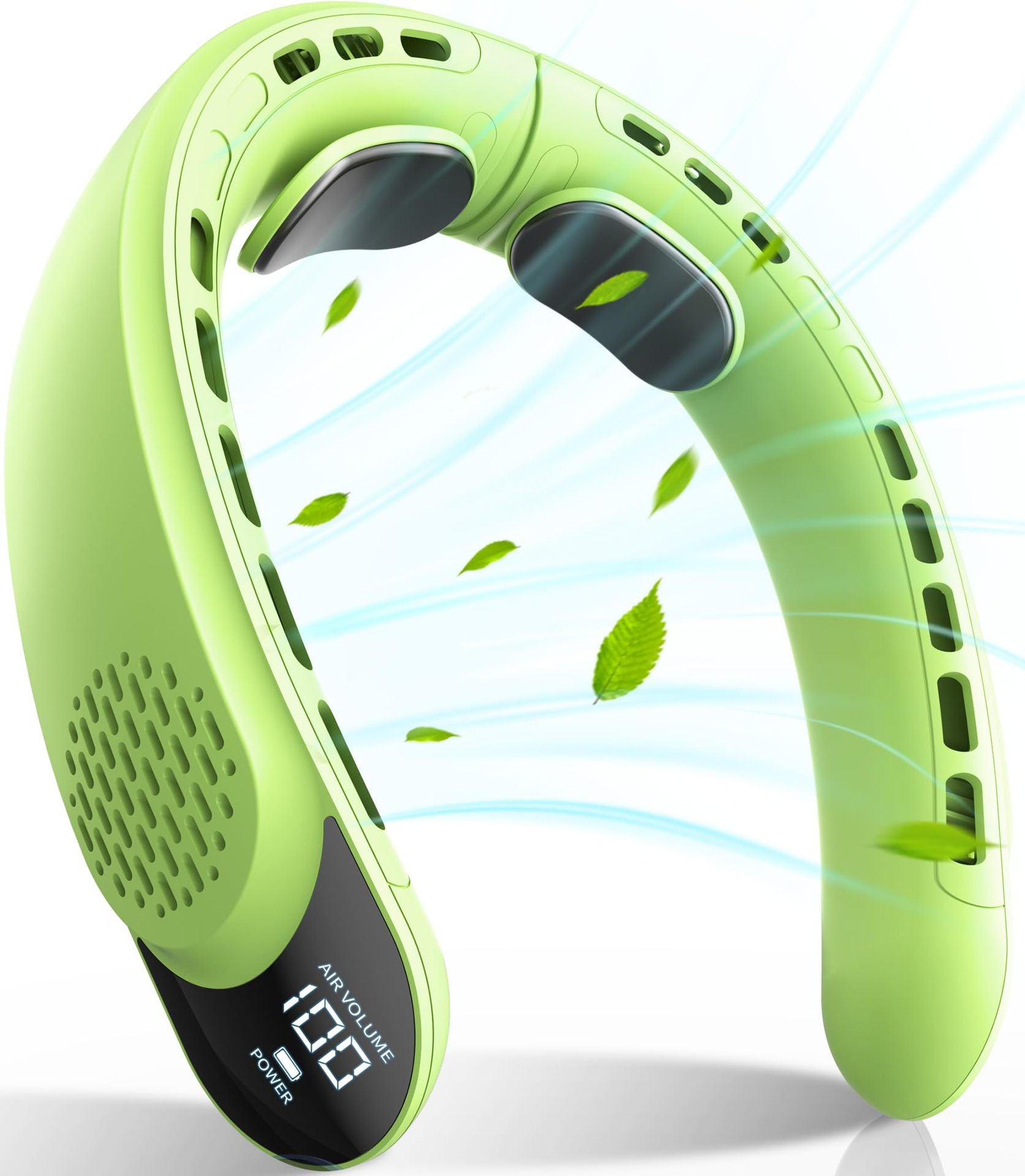 Portable Bladeless Cooling Fan, Rechargeable, Large Capacity, Digital display, Strong Wind Fast Cooling