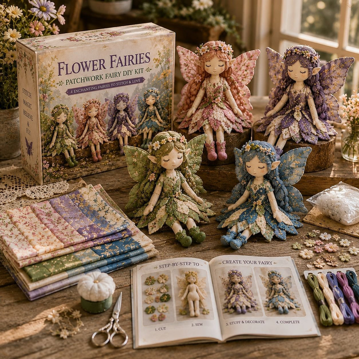 DIY Patchwork Fairy & Character Doll Kits