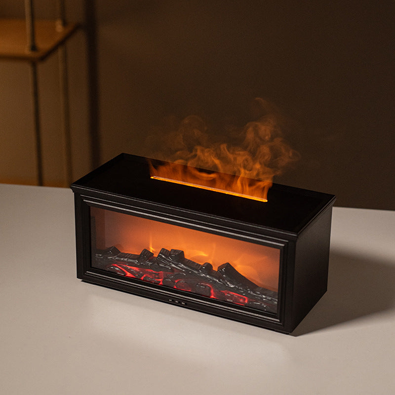 7 Colours Of Essential Oil Fireplace Flame Diffuser