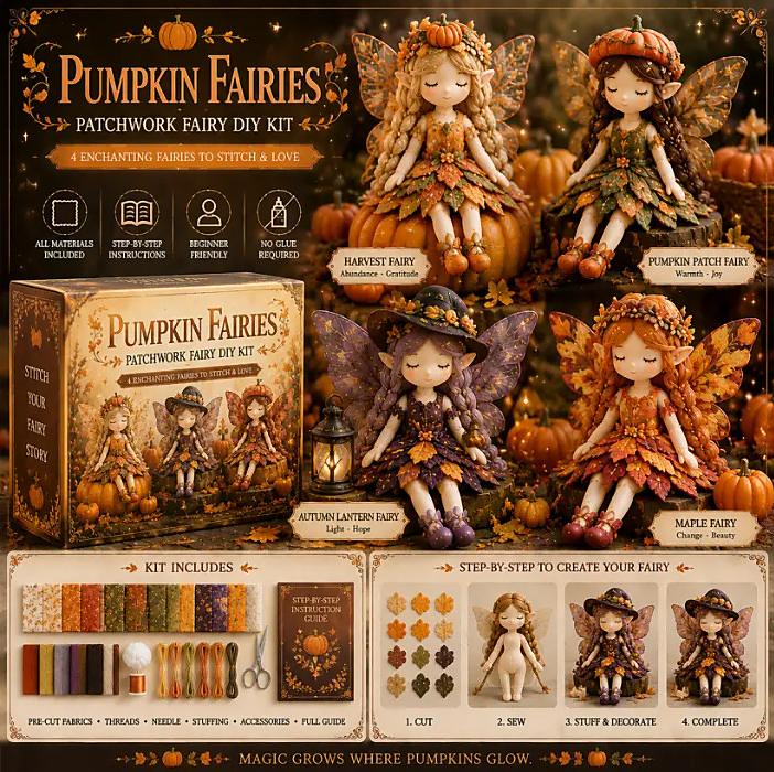DIY Patchwork Fairy & Character Doll Kits
