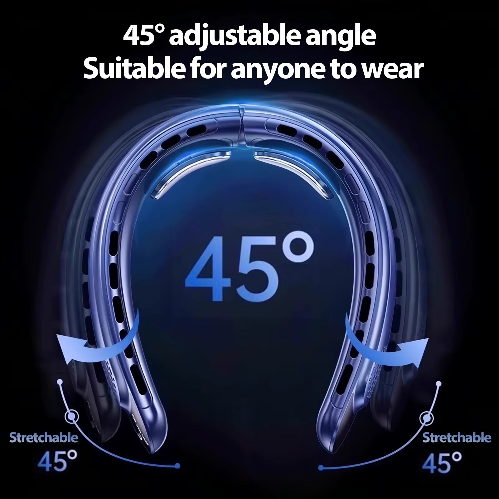 Portable Bladeless Cooling Fan, Rechargeable, Large Capacity, Digital display, Strong Wind Fast Cooling