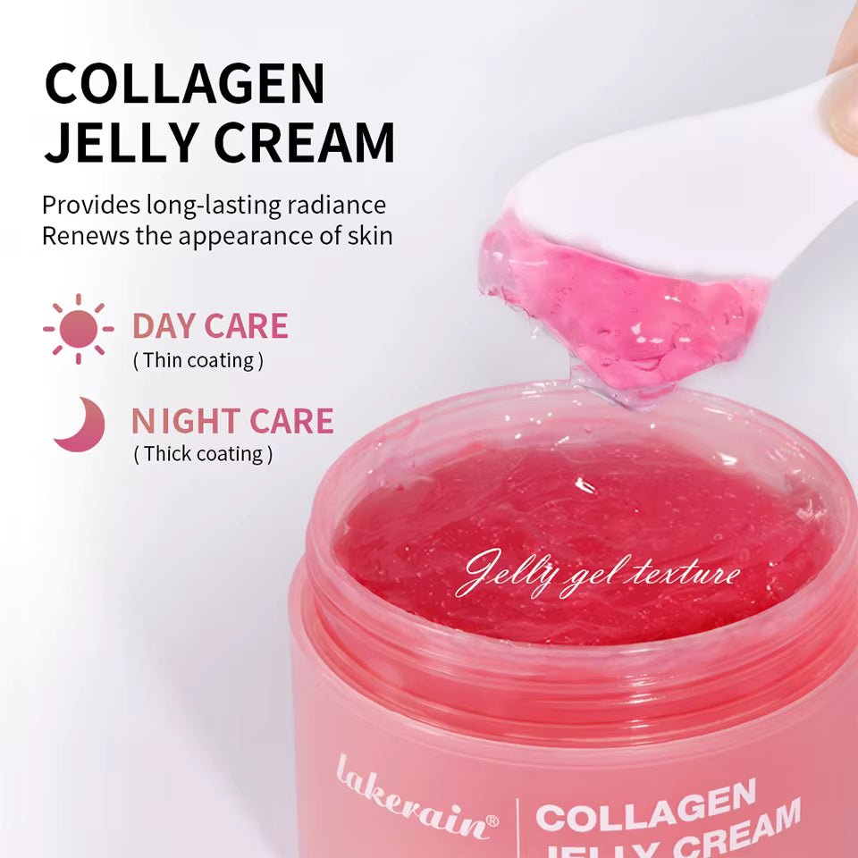 LAKERAIN Deep Hydrating Collagen Jelly Cream, Moisturizing, Tightening, Soothing Anti Aging, Firmness Hydration Cream Skincare