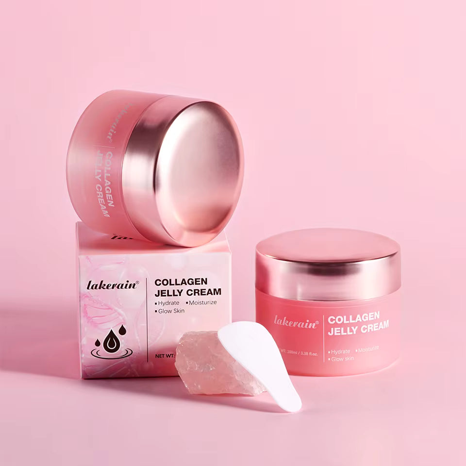 LAKERAIN Deep Hydrating Collagen Jelly Cream, Moisturizing, Tightening, Soothing Anti Aging, Firmness Hydration Cream Skincare