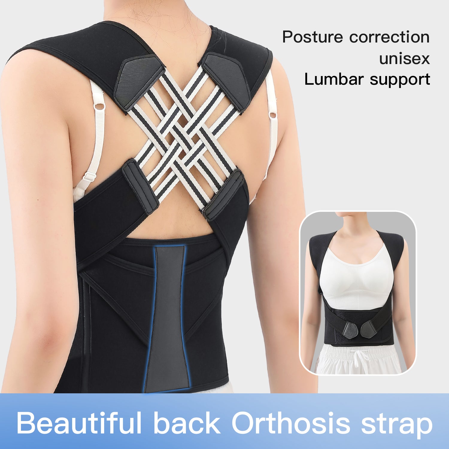 Posture Corrector for Women and Men, Posture Corrector Shoulders Back, Chest Posture Corrector, Upper Back Support with Adjustable Straps, Breathable and Light-Pink