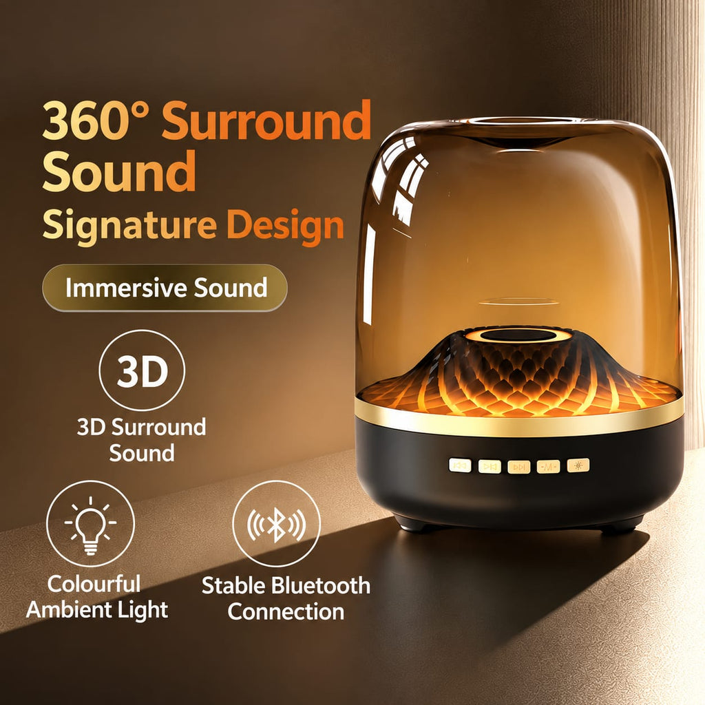 Manhattan Bluetooth Speaker with Ambient Light & 360° Sound