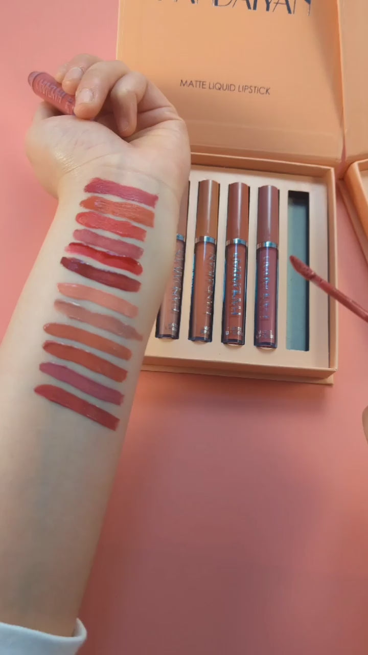 6 Pcs Lipstick Sets for Women,                                Matt Long Lasting Nude Liquid Lipsticks,               Waterproof.                                                                                Stay On Lip Sticks 24 Hours.